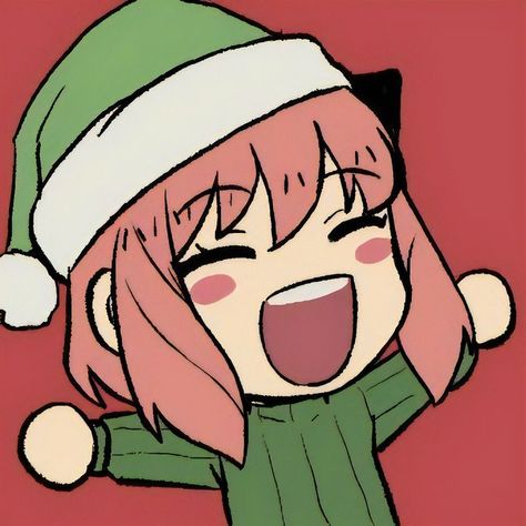 🥂 | 𝐒𝐚𝐯𝐞 𝐚𝐧𝐝 𝐅𝐨𝐥𝐥𝐨𝐰 𝐦𝐞 | 🇪🇦 🇨🇵 Anya Christmas, Toddler Christmas Art, Anime Doodles, Pdp Anime, Family Icon, Icons Ig, Christmas Art For Kids, Couple Pfp, Holiday Artwork