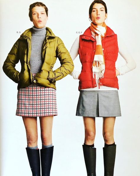 J Crew Winter Outfits, Old J Crew Catalog, Vintage J Crew Catalog, J Crew Catalog 1990s, Old J Crew, Vintage J Crew Ads, 90s J Crew, J Crew 80s, Wardrobe Palette