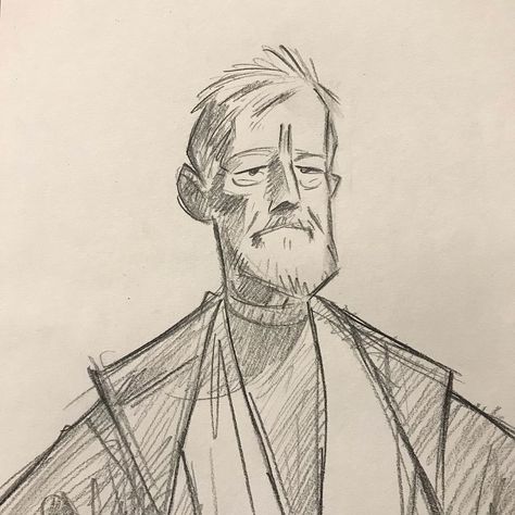 Obiwankenobi Fan Art, Obi Wan Kenobi Drawing, Obi Wan Drawing, Obi Wan Art, Obi Wan Fanart, Obi Wan Kenobi Fanart, Star Wars Sketches, Obi Wan Kenobi Art, Drawing Star Wars