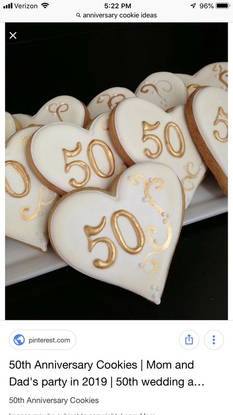 50th Anniversary Cookies, 50th Year Wedding Anniversary, 50th Wedding Anniversary Decorations, 50th Golden Anniversary, 50th Wedding Anniversary Cakes, 50th Anniversary Cakes, Anniversary Cookies, 50th Wedding Anniversary Party, Wedding Anniversary Decorations