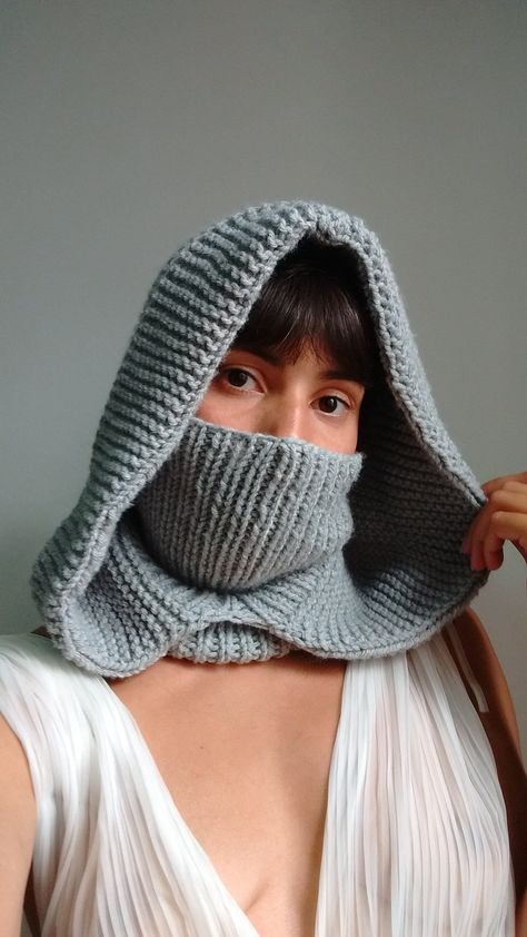 Scarf With Hood, Balaclava Scarf, Crochet Hooded Scarf, Crochet Hood, Crochet Hoodie, Knitted Balaclava, Enjoy Winter, Cozy Accessories, Hooded Scarf