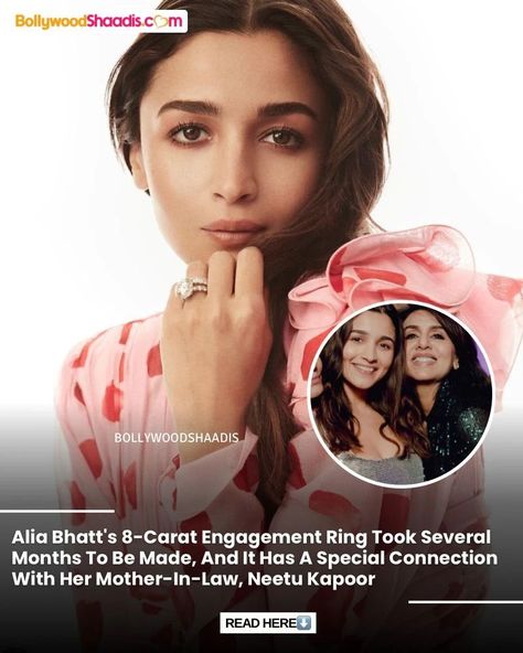 Recently, taking to his IG handle, a jewellery content creator, Dhrumit Merulia, shared details about Alia Bhatt's engagement ring. Dhrumit stated in the video that Ranbir had personalised the special ring with which he proposed to Alia Bhatt. The ring has an eight-carat round diamond in the centre and also has eight other separate diamonds attached to it. For those who chipped in late, Ranbir has a connection with number eight. The actor considers eight to be his lucky number. The ring also... Alia Bhatt Engagement, Alia Bhatt Engagement Ring, Jewellery Content, Number Eight, Special Ring, Lucky Number, Alia Bhatt, Aesthetic Hair, Content Creator