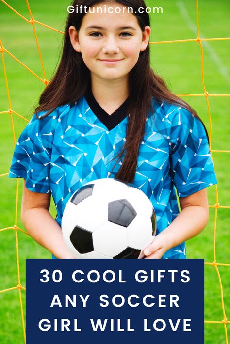 You’re in luck as there are countless of soccer-themed gift ideas to choose from. Check out my selection of 30 cool gifts any soccer girl will love to have. #soccergirl #soccer #soccergifts #soccergiftideas #sportsgifts Soccer Themed Gifts, End Of Year Soccer Gifts For Players, Diy Soccer Gifts, Soccer Team Gifts End Of Season, Gifts For Soccer Players, Soccer Girl Gifts, Soccer Items, Soccer Senior Night, Diy Girl Gifts