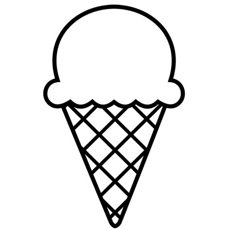 Ice Cream Outline, Ice Cream Clip Art, Cream Clip, Ice Cream Clipart, Art Outline, Clipart Black And White, Activities For Kids, Ice Cream, Clip Art