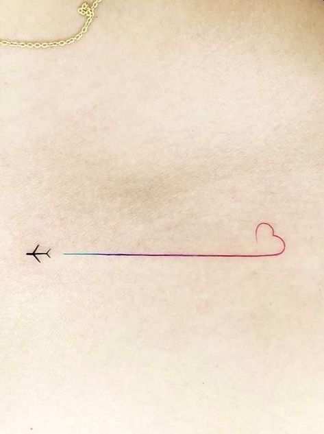 Tattoo Related To Travel, Travel Idea Tattoos, Airplane Micro Tattoo, Small Tattoos Travel Adventure, Minimal Travel Tattoo Ideas, Small Tattoos Airplane, Travel Small Tattoo Ideas, Delicate Travel Tattoo, Minimal Tattoo Travel