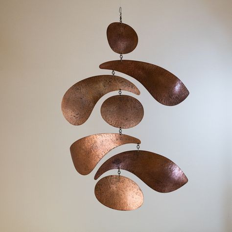 Hanging Sculpture Art, Hanging Mobile From Ceiling Art, Hanging Mobile Art Clear, Mobile Sculpture Kinetic Art, Calder Mobile, Wind Art, Moon Shadow, Mobile Art, Kinetic Art