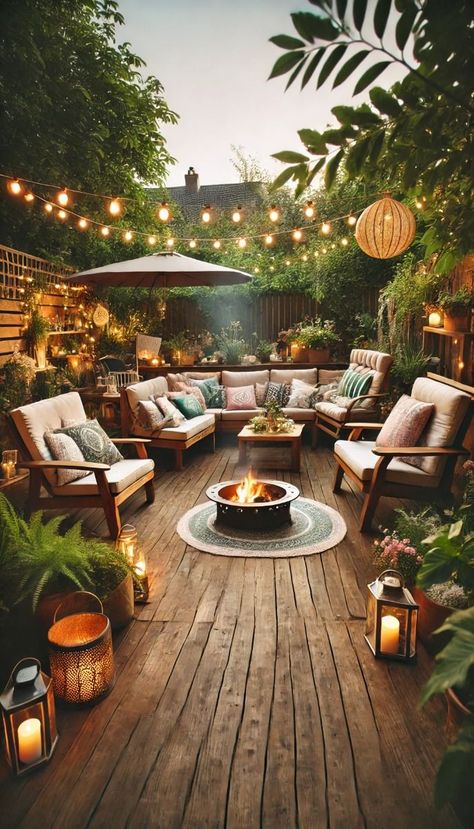 6 Essential Tips to Make Your Outdoor Deck More Comfortable Cozy Deck Ideas, Deck With Lights, Deck Lounge Area, Backyard Deck Decorating, Cozy Deck, Backyard Lounge, Boho Outdoor Space, Backyard Decor Ideas, Comfortable Outdoor Furniture