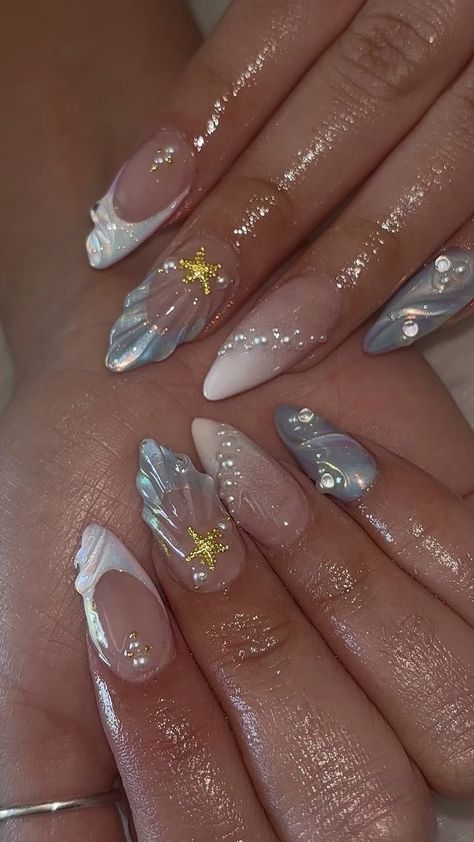 Cruise Vacation Nails, Beach Almond Nails, Nails For Cruise Vacations, Cruise Nail Ideas, Cancun Nails, Bali Nails, Nail Maintenance, Trendy Almond Nails, Island Nails