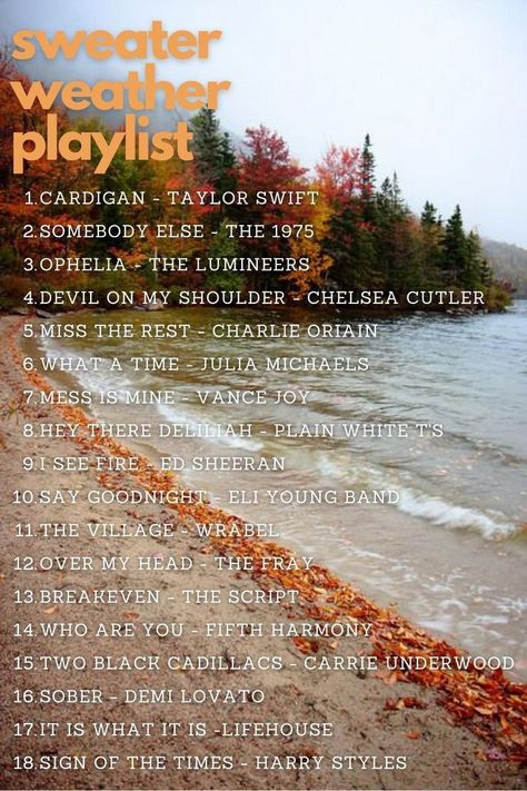 Fall Music Playlist Cover, Fall Country Songs, Taylor Swift Autumn Songs, Fall Playlist Ideas, Taylor Swift Fall Playlist, Fall Taylor Swift Songs, Fall Music Aesthetic, Fall Playlist Songs, Fall Songs Playlist