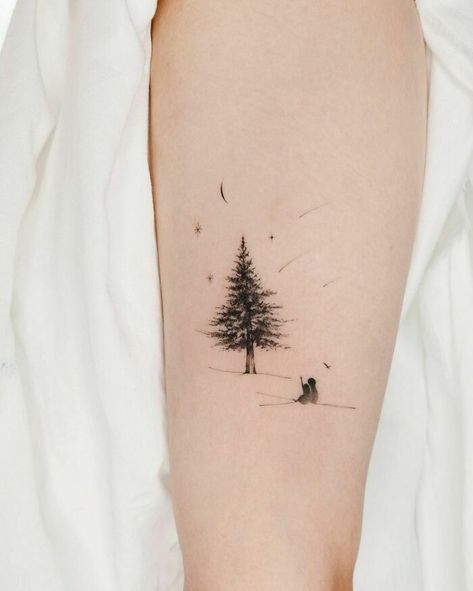 Tree Tattoo Giving Tree Tattoos, Aspen Trees Tattoo, Oak Leaf Tattoos, Tree Silhouette Tattoo, Bonsai Tree Tattoos, Pine Tattoo, Evolution Tattoo, Wood Tattoo, Roots Tattoo