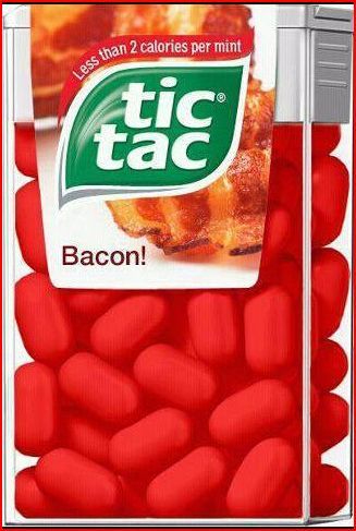 Bacon Thing of the Day: Bacon Tic Tacs | The Worley Gig @Kylee Bailey Meme Food, Pop Tart Flavors, Funny Food Memes, Food Meme, Weird Snacks, Gross Food, Oreo Flavors, Bacon Lover, Food Memes