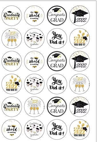 24 Precut Graduation 2022 Congratulations Edible Wafer Paper Cake Toppers Decorations : Amazon.co.uk: Grocery Graduation Toppers Printable, Graduation Cupcake Toppers Printable, Graduation Logo, Paper Cupcake Toppers, Graduation Cake Designs, Congratulations Cake, Graduation Chalkboard, Graduation Party Desserts, Graduation Wallpaper