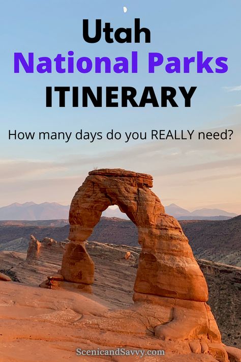 Stumped on how many days to allow for your Utah National Parks itinerary? Find out answers to all your questions about hitting Utah's Mighty 5. Colorado National Parks, Utah National Parks Road Trip, Utah Parks, Utah Arches, Road Trip To Colorado, Utah Vacation, Utah Road Trip, Capitol Reef, Capitol Reef National Park