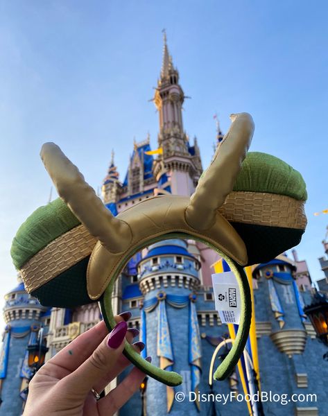 RUN — Loki Ears Have FINALLY Arrived in Disney World! Disney Ears Headband, Theme Park Outfits, Minnie Ears Headband, Disney Mickey Ears, Marvel Merchandise, Disney Dining Plan, Disney Inspired Outfits, Disney Food Blog, Disney Ears