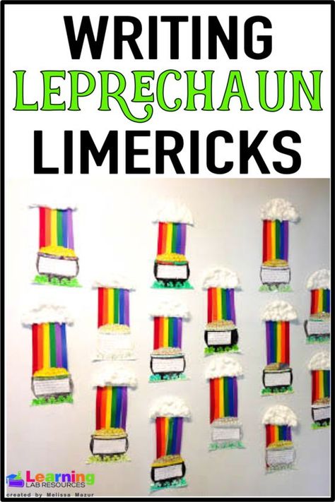 Have your students write some limerick poems about leprechauns for St. Patrick's Day. Limerick Poem, March Writing, Flowers Display, Second Grade Writing, Teaching Holidays, 3rd Grade Writing, Teaching Language, St Patrick Day Activities, Spring Classroom