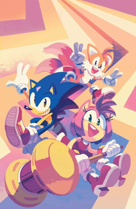 Sonic Artwork, Sonic The Hedgehog Comic, Idw Sonic, Sonic Tails, Sonamy Comic, Sonic Heroes, Dorm Art, Sonic Characters, Sonic And Amy