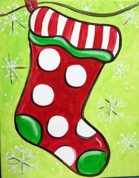 40 Beautiful Christmas Painting Ideas to Try This Season - Page 3 of 3 - Bored Art