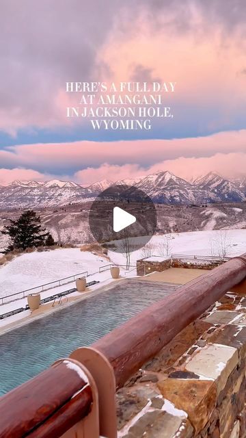 CHIC STAYS on Instagram: "A winter day at @amangani in Jackson Hole, Wyoming 🤍

#jacksonhole #wyoming #yellowstone #trending #explore d" Jackson Hole Wyoming Winter, Wyoming Winter, Jacksonhole Wyoming, Jackson Hole Wyoming, Yellow Stone, Jackson Hole, Winter Day, Travel Ideas, Vacation Trips