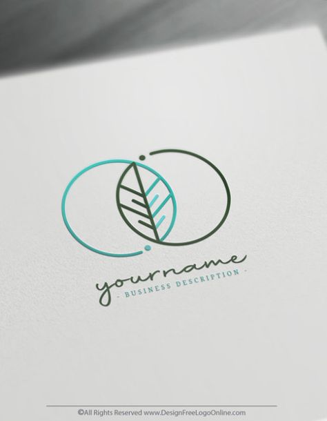 Psychologist Logo, Beauty Logo Makeup, Logo Maker Free, Infinity Logo, Coaching Logo, Logo Vert, Nature Logo Design, Eco Logo, Logo Minimalista