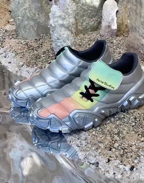 Acne Studios Reveal T90 II-Inspired Sneaker At Paris Fashion Week - SoccerBible Acne Studios Shoes, Nike Total 90, Nike Football Boots, Acne Studio, Nike Boots, Swedish Fashion, Nike Football, Football Shoes, Latest Shoes