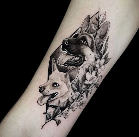 Typographic Tattoo, Neotraditional Tattoo, Tattoo Board, Arm Tattoos For Women, Dog Tattoo, Animal Tattoos, Tattoos And Piercings, Arm Tattoo, Blackwork