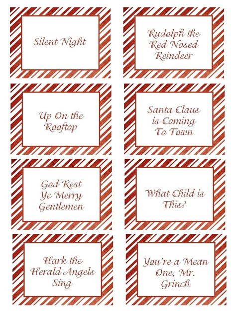 You can use these printable cards to play several Christmas games. Pictionary, charades, or even a matching game would all be fun! Free Christmas Games, Christmas Pictionary, Xmas Games, Christmas Games For Kids, Favorite Christmas Songs, Fun Christmas Games, Christmas Game, Santa Claus Is Coming To Town, Holiday Games