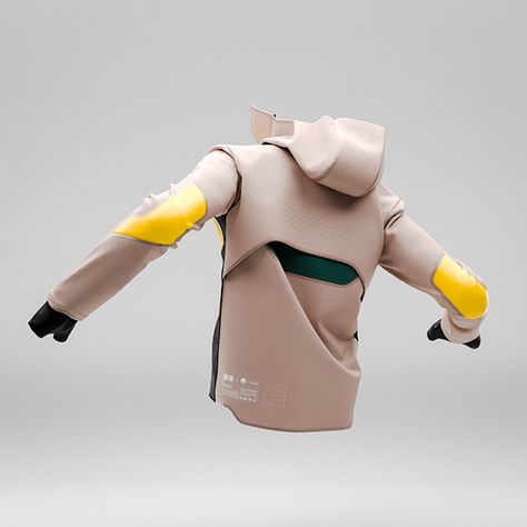 TERRACROSS / UNIQLO Utility Jacket and Innerwear on Behance Soft Goods Design, 3d Fashion, Cyberpunk Fashion, Marvelous Designer, Fashion Graphic Design, Futuristic Fashion, Tech Fashion, Fashion Graphic, Mode Streetwear