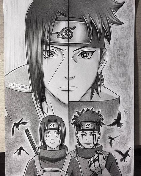 Itachi Shisui, Naruto Sketch Drawing, Naruto Tattoo, Itachi Uchiha Art, Naruto Sketch, Best Anime Drawings, Naruto Drawings, Desen Anime, Naruto Fan Art