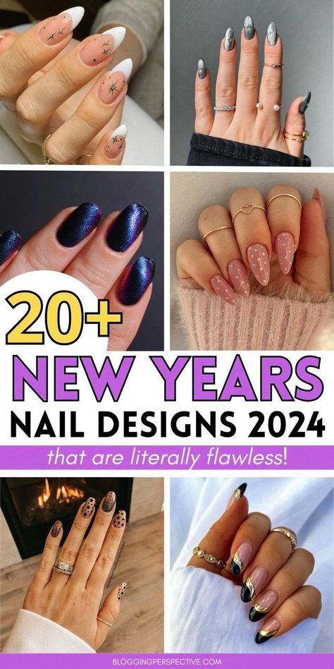 Check out our collection of 20+ jaw-dropping New Year's Eve nails. Explore everything from elegant New Years nails to NYE nail art that's as festive as it is stylish. These New Years nails 2024 are the perfect accessory to your NYE outfit, blending classy New Years nails with a touch of party-ready glam. Dive into our website for more New Years Eve nails ideas and inspiration! Classy New Years Nails, New Years Eve Nails Ideas, Nye Nail Art, New Year's Eve Nails, Nye Nails, New Years Nails, New Years Nail Designs, New Years Eve Nails, Quick Nail