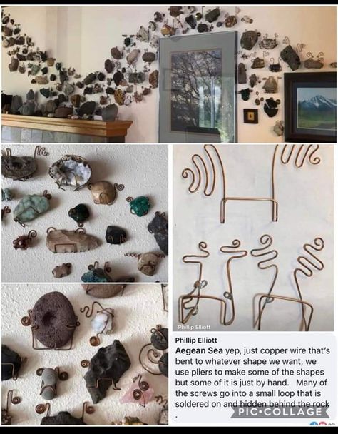 Rock Wall Display, Home Orginazation, Diy Rock Collection Display, How To Display Trinkets, Diy Nordic Decor, Whimsy Goth Decor, How To Display Rocks, Rock Display Ideas Diy, Rock Display Ideas