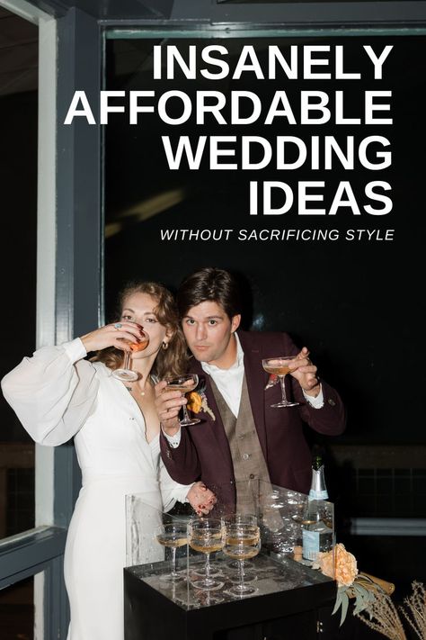 Contrary to popular belief you don't have to spend a fortune to have a great wedding. Small weddings allow you to cut expenses without sacrificing your dream style, but there are other ways to have a budget-friendly wedding. Check out our top tips for saving on your micro wedding while still getting everything you want! Micro Wedding On A Budget, Wedding Without Wedding Party, How To Have A Cheap Beautiful Wedding, Micro Ceremony Wedding, How To Do A Wedding On A Small Budget, Best Small Wedding Ideas, Cheap Wedding Entertainment, Weddings Without Flowers, Romantic Small Wedding