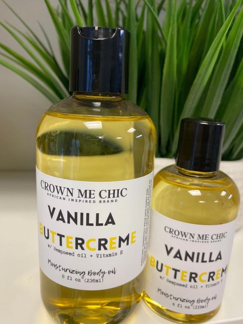 If you want to smell like a snack then try our Vanilla Buttercream scented Body oil is moisturizing, lightweight and smell amazing. It includes organic sunflower oil and vitamin E which is great for all skin type . This oil is has a fruit scent  &amp; is perfect to use after a hot shower or bath.  Body oils improve ski Smell Like A Snack, Hygiene Hacks, Scented Body Oil, Scented Body Oils, Moisturizing Body Oil, Fragrances Perfume Woman, Fruit Scent, Perfume Collection Fragrance, Shower Skin Care