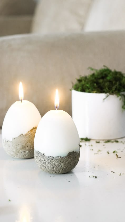 Idea Candle, Egg Candling, Lilin Aroma, Diy Osterschmuck, Diy Candles Easy, Easter Candle, Soya Mumu, Concrete Diy Projects, Candle Candle