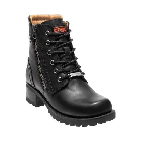 Women's Harley-Davidson Asher Ankle Boot - Black Full Grain Leather Boots Womens Biker Boots, Harley Davidson Shoes, Leather Motorcycle Boots, Lightweight Boots, Womens Combat Boots, Combat Boot, Harley Davidson Women, Biker Boots, Motorcycle Boots