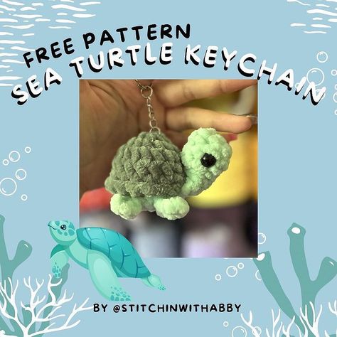 Sew Keychain, No Sew Patterns, Crochet Turtle Pattern Free, Crochet Monkey Pattern, Lion Crochet, Crochet Turtle Pattern, Crochet Stuffies, Keychain Patterns, Crochet Keychains