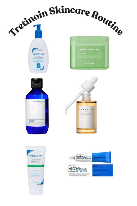 This tretinoin skincare routine is simple basic and hydrating and it helps avoid the tretinoin flaking. Please note that I do earn commission if you choose to buy any of the products listed, but it is at no extra cost to you. Tretinoin Routine Skincare, Tretinoin Routine, Night Skin Care Routine, Routine Skincare, All In, Beauty Advice, Glass Skin, Night Routine, Facial Moisturizer