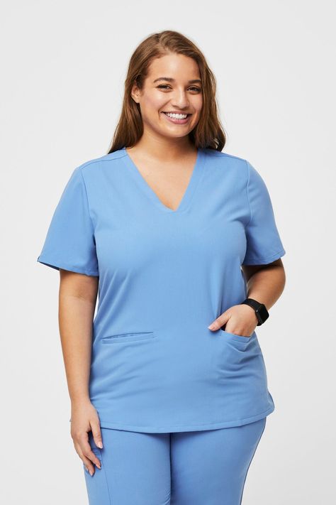 Nurse Scrubs, Blue Scrubs, Scrubs Nursing, Womens Scrubs, Medical Scrubs, Massage Therapist, Scrub Pants, Model Fits, Scrub Tops