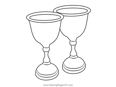 Gold Plated Chalice Coloring Page Chalice Drawing Simple, Goblet Illustration, Chalice Illustration, Cup Doodle, Fantasy Chalice, Medieval Chalice, Gold Cup, Fun Crafts For Kids, Free Kids