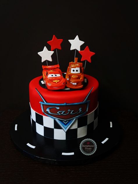 CARS McQueen & Tow Mater Cake #cars #carscake #boysbday #bdaycakes #kidsbdaycakes #pixarcars #pixarcarscake #carthemecakes #mcqueen #towmater #racingcake #boyscakes #customcakes #torontocakes #specialtycakes #cakes #fondantcakes #kidscakes www.instagram.com/sumptuoustreats Lighting Mcqueen Cake Pops, Towmater Cake, Tow Mater Cake, Lighting Mcqueen Cake, Mater Cake, Racing Cake, Cars Mcqueen, Mcqueen Cake, Tow Mater