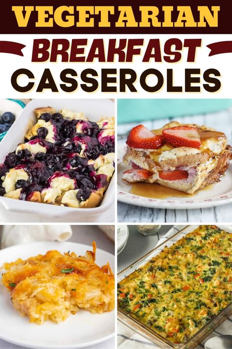 Vegetarian Brunch Casserole, Easy Vegetarian Casseroles, Veggie Breakfast Casserole, Vegetarian Brunch Recipes, Sweet Potato Breakfast Casserole, Casseroles Easy, Brunch Egg Dishes, Hash Brown Breakfast Casserole, Vegetarian Casserole Recipes