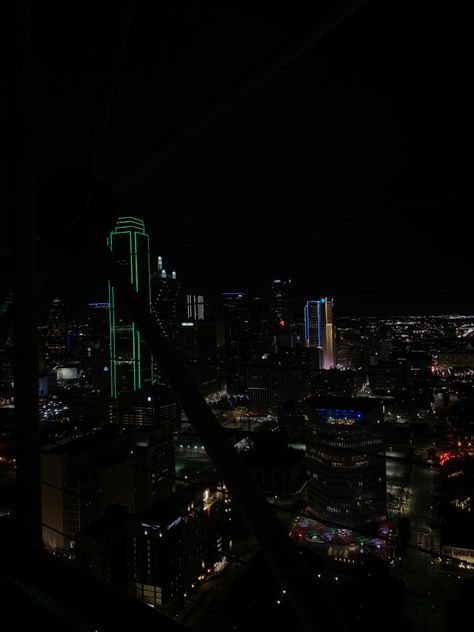 Downtown Dallas At Night, Down Town Dallas, Dallas At Night, City Nighttime, Dallas Nightlife, Nighttime Aesthetic, Downtown Vibes, Dallas City, Music Cover Photos