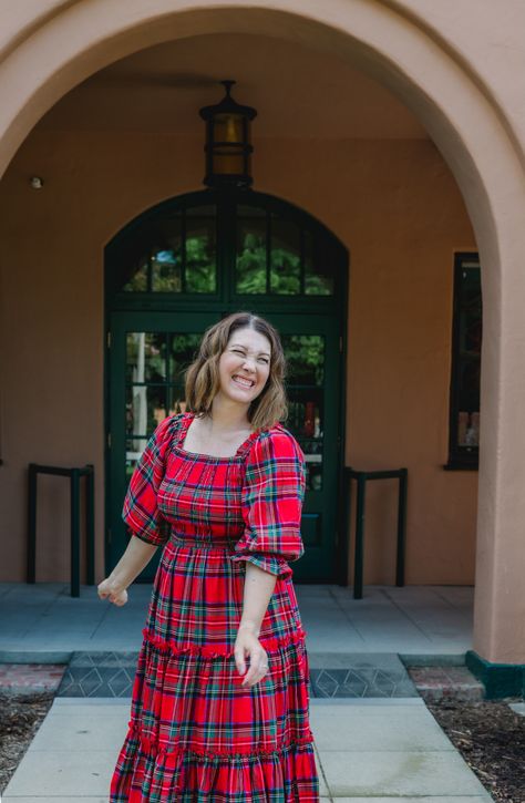 plaid dress outfit winter, holiday outfits, holiday party outfits, holiday dress, holiday dresses, christmas dress Red Xmas Dress, Plaid Dress Outfit Winter, Holiday Dresses Christmas, Plaid Dress Outfit, Pear Shaped Fashion, Dress Outfit Winter, Winter Holiday Outfits, Holiday Party Outfits, Dresses Christmas