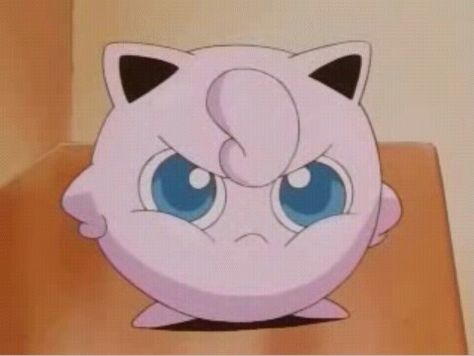 No matter how Jigglypuff gets mad, it's still adorable! Pokemon Jigglypuff, Pokemon Memes, Cute Pokemon Wallpaper, Funniest Memes, Nerd Alert, Pokemon Pictures, Super Smash Bros, Cute Pokemon, Pokemon Art