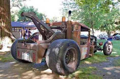 Rat Rod Tow Trucks Custom Rat Rods, Rat Rod Truck, Rat Rods Truck, Old Pickup Trucks, Old Tractors, Power Wagon, Rat Rods, Hot Rods Cars, Car Culture