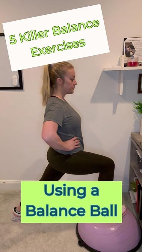 Check out this video Half Ball Balance Trainer from Amy McMillin Half Ball Balance Trainer Exercises, Bosu Ball Workout, Ball Workout, Balance Trainer, Bosu Ball, Balance Ball, Stability Ball, Balance Exercises, Home Health