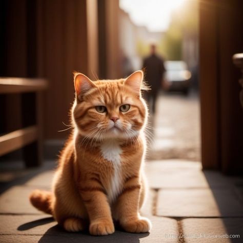 A cute orange cat. Realistic Garfield (real life Garfield). Made with AI. Cute Garfield, Cute Orange Cat, Garfield Cat, Orange Cat, Cat Gif, Cute Cats, Real Life, Instagram Photos, Photo And Video