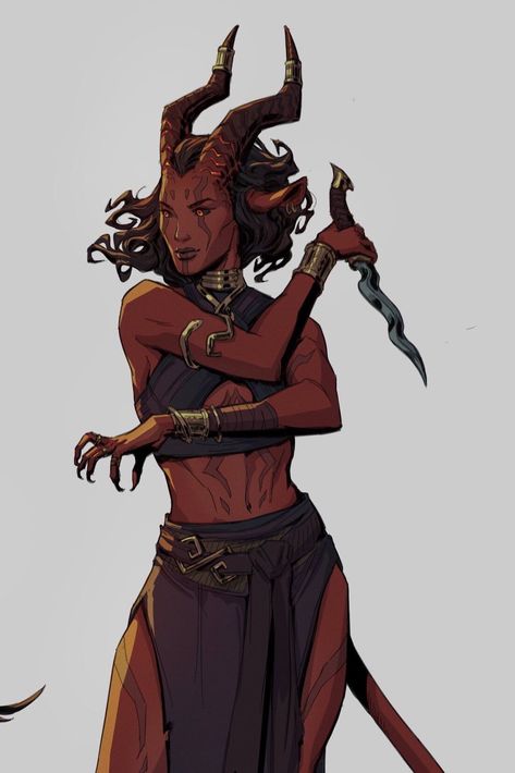 Tiefling Female, The Archangels, Fire Magic, Ange Demon, Fantasy Races, Dungeons And Dragons Characters, Dnd Art, Fantasy Inspiration, Character Creation