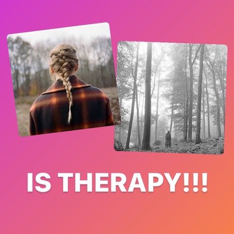 a pink and orange background with photos of taylor swift’s folklore and evermore albums with the text “IS THERAPY!!!” underneath Folklore And Evermore Meme, Folklore And Evermore Memes, Taylor Swift Therapy, Taylor Swift Folklore Evermore, Meme Text, Taylor Memes, Taylor Swift Folklore, Folklore Evermore, I Survived