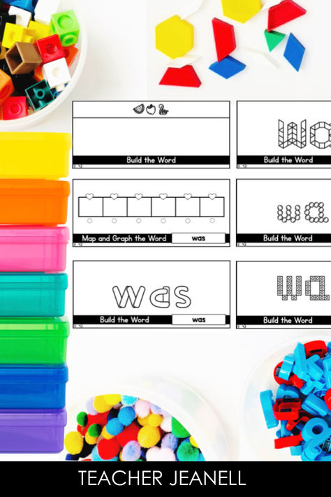 Dive into the Building Irregular Words Bundle for HMH Into Reading Grade 1, packed with hands-on activities that make learning to read irresistible! From snap cubes to playdough, this bundle offers a fun, multisensory approach to mastering irregular sight words, enhancing motor skills, and boosting reading confidence. Perfect for any kindergarten literacy program, it’s a must-have for educators. Explore now and give your young readers the best start! 📚✨  #KindergartenLiteracy #SightWords Reading 1st Grade, Reading First Grade, Irregular Words, Hmh Into Reading, Structured Literacy, Snap Cubes, Early Reading Skills, Literacy Programs, Early Reading