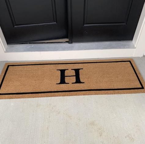 Monogram Border Personalized Doormat, Flocked Coir Door Mat, Outdoor Welcome Mat, Family Name Doormat, Housewarming, Realtor Client Gift Monogram Border, Door Mat Outdoor, Outdoor Welcome Mat, Entryway Style, Coir Door Mat, Funny Welcome Mat, Funny Doormats, Entrance Mat, Coir Doormat